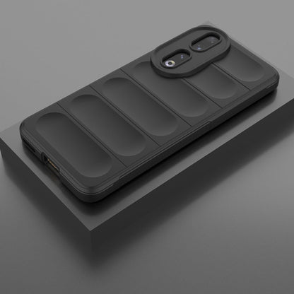 Hülle für Honor 90, Techsuit, Magic Shield, Schwarz