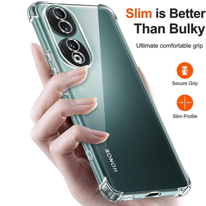 Hülle für Honor 90, Techsuit, stoßfest klar, transparent
