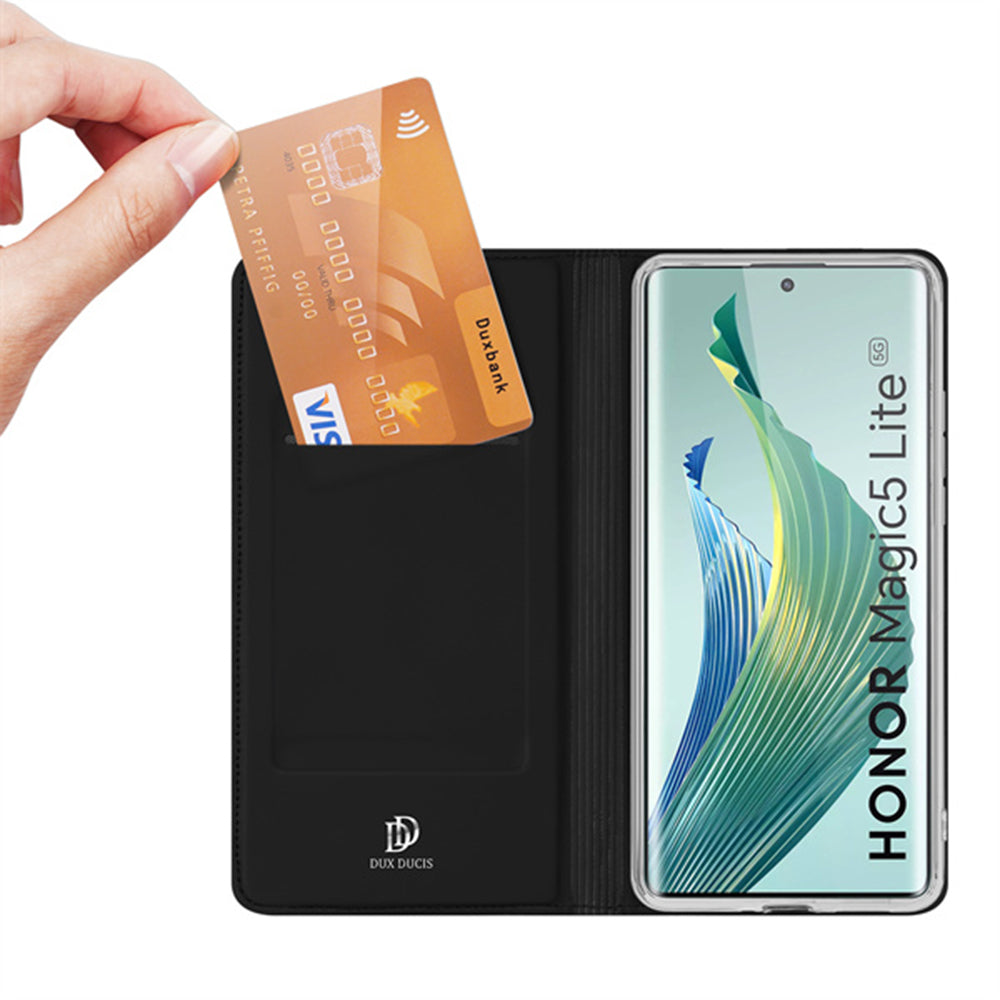 Custodia per Honor Magic5 Lite, DUX DUCIS, Skin Pro, Nera