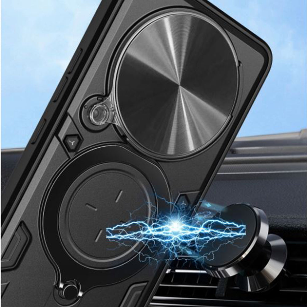 Custodia per Honor Magic5 Lite, Techsuit, CamGuard Pro, Nera