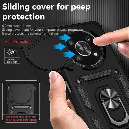 Case for Honor Magic5 Lite, Techsuit, CamShield, Black