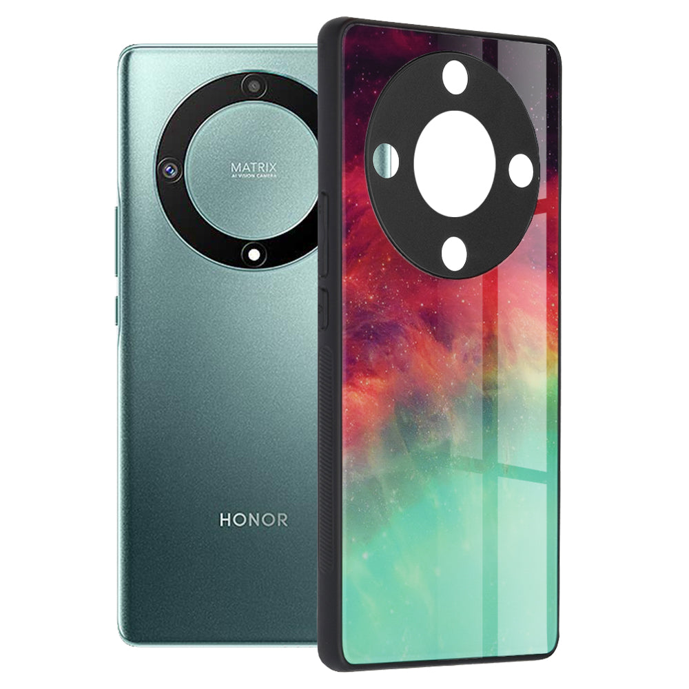 Custodia per Honor Magic5 Lite, Techsuit, Glaze, Turchese