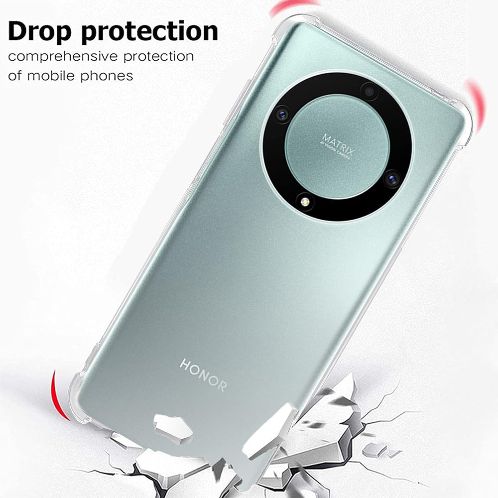 Custodia per Honor Magic5 Lite, Techsuit, Shockproof Clear, Trasparente