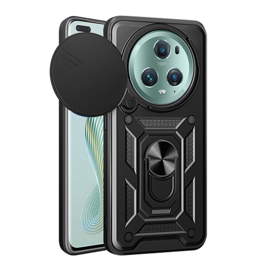 Hülle für Honor Magic5 Pro, Techsuit, CamShield, Schwarz