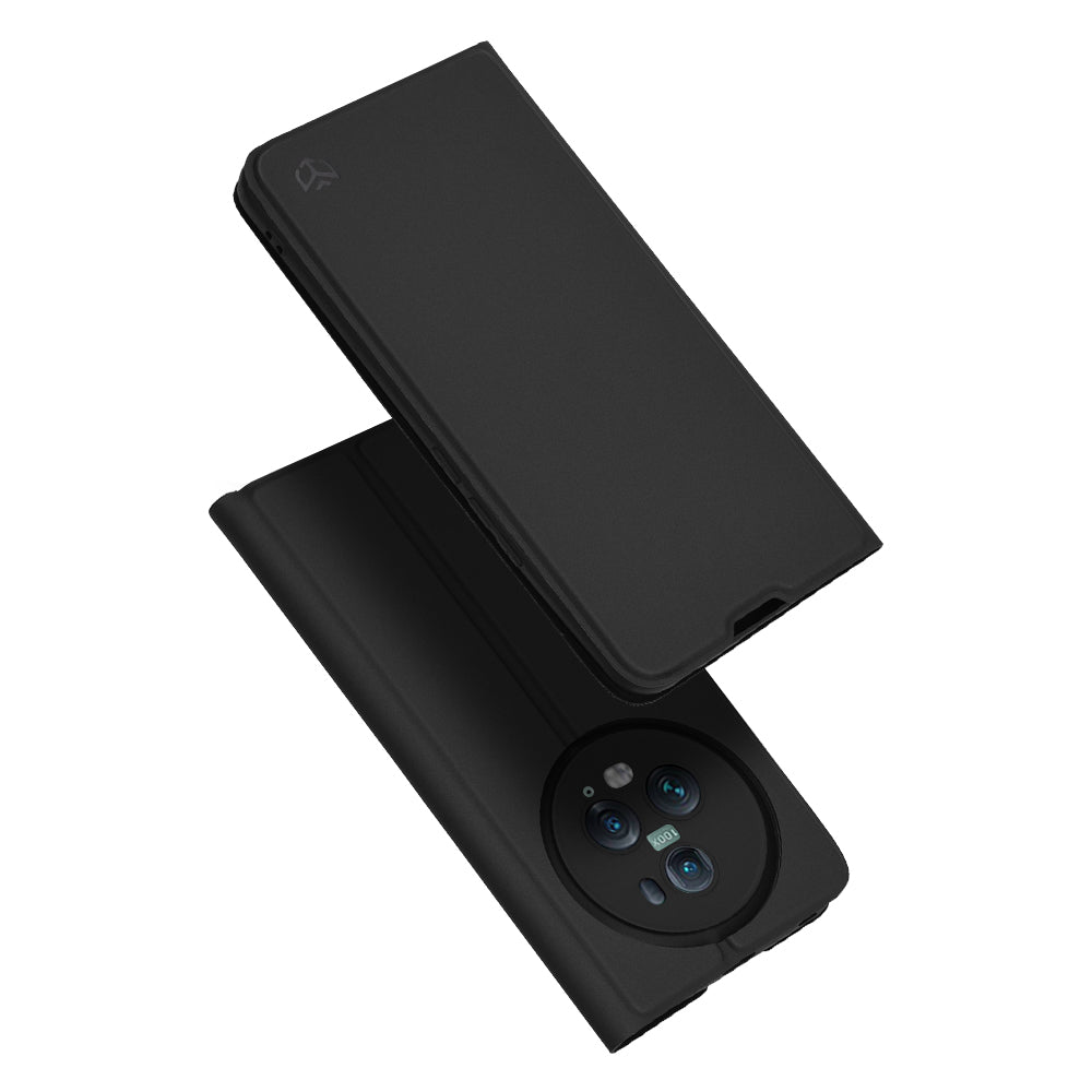 Custodia per Honor Magic5 Pro, Techsuit, Magskin Book, Nera