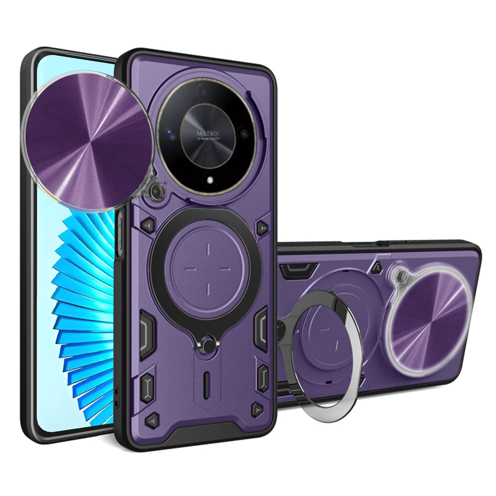 Coque pour Honor Magic6 Lite, Techsuit, CamGuard Pro, Violet