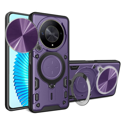 Coque pour Honor Magic6 Lite, Techsuit, CamGuard Pro, Violet