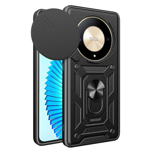 Coque pour Honor Magic6 Lite, Techsuit, CamShield, Noire