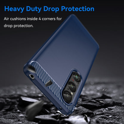 Custodia per Honor Magic6 Lite, Techsuit, Carbonio, Blu