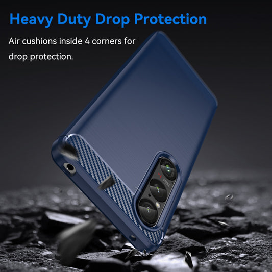 Étui pour Honor Magic6 Lite, Techsuit, Carbone, Bleu