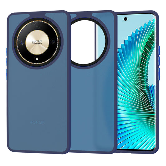 Coque pour Honor Magic6 Lite, Techsuit, HaloFrost, Bleu marine