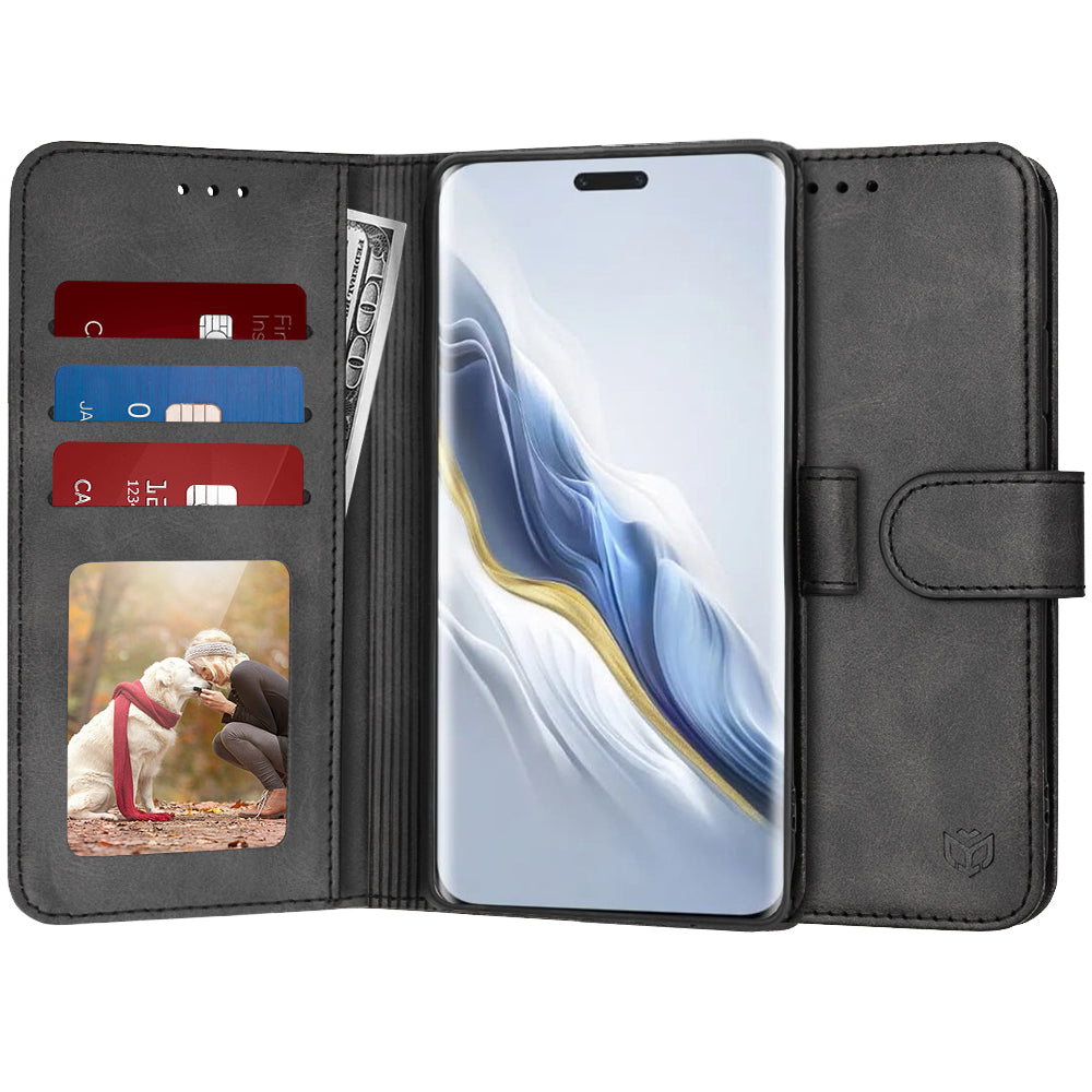 Custodia per Honor Magic6 Pro, Techsuit, Diary Book, Nera
