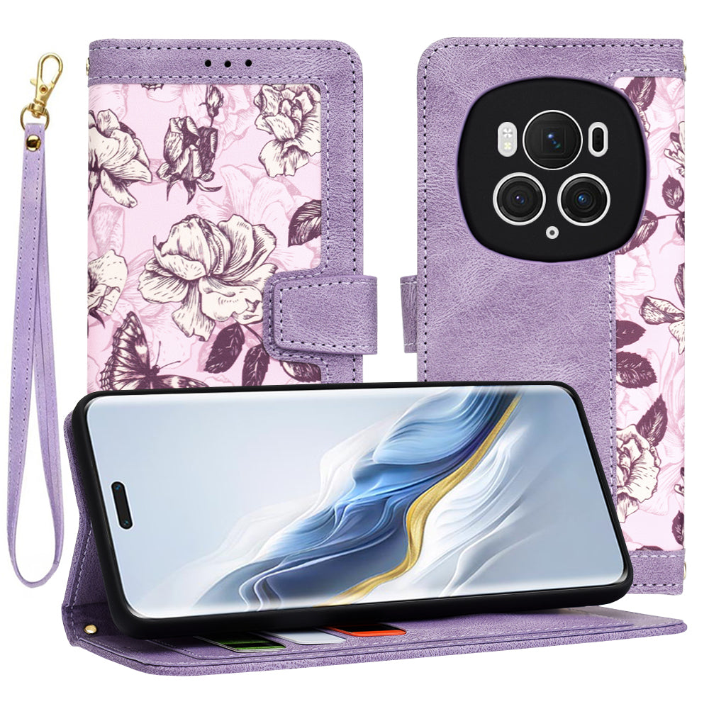 Custodia per Honor Magic6 Pro, Techsuit, FlipCraft, Viola