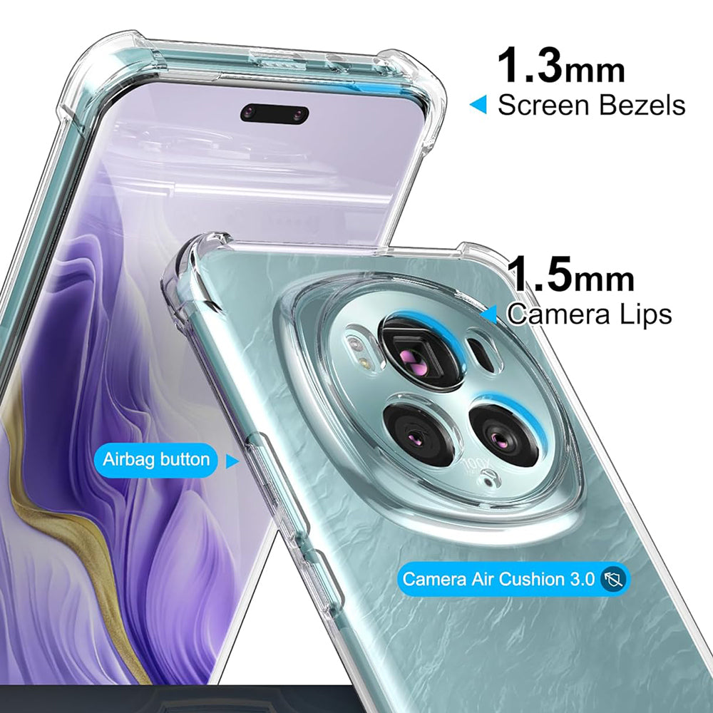Custodia per Honor Magic6 Pro, Techsuit, Shockproof Clear, Trasparente