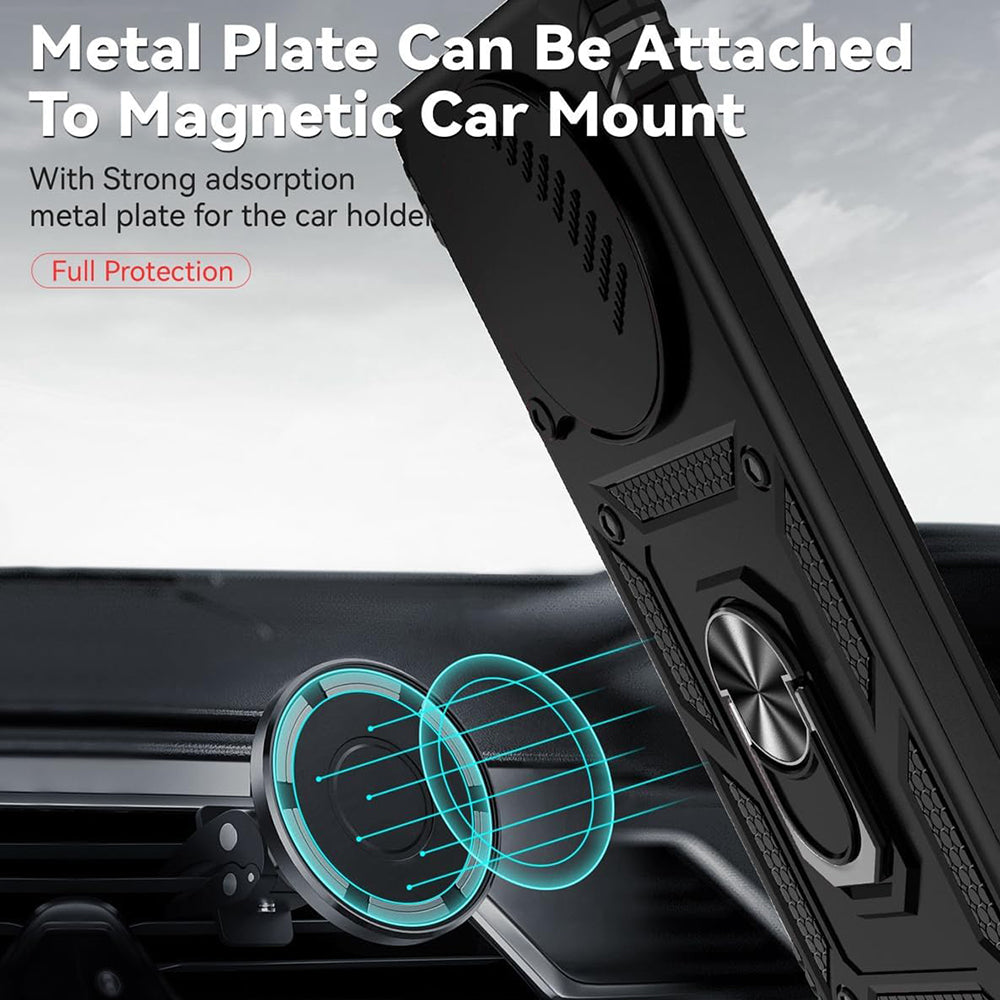 Étui pour Honor Magic8 Lite, Techsuit, CamShield, Doré