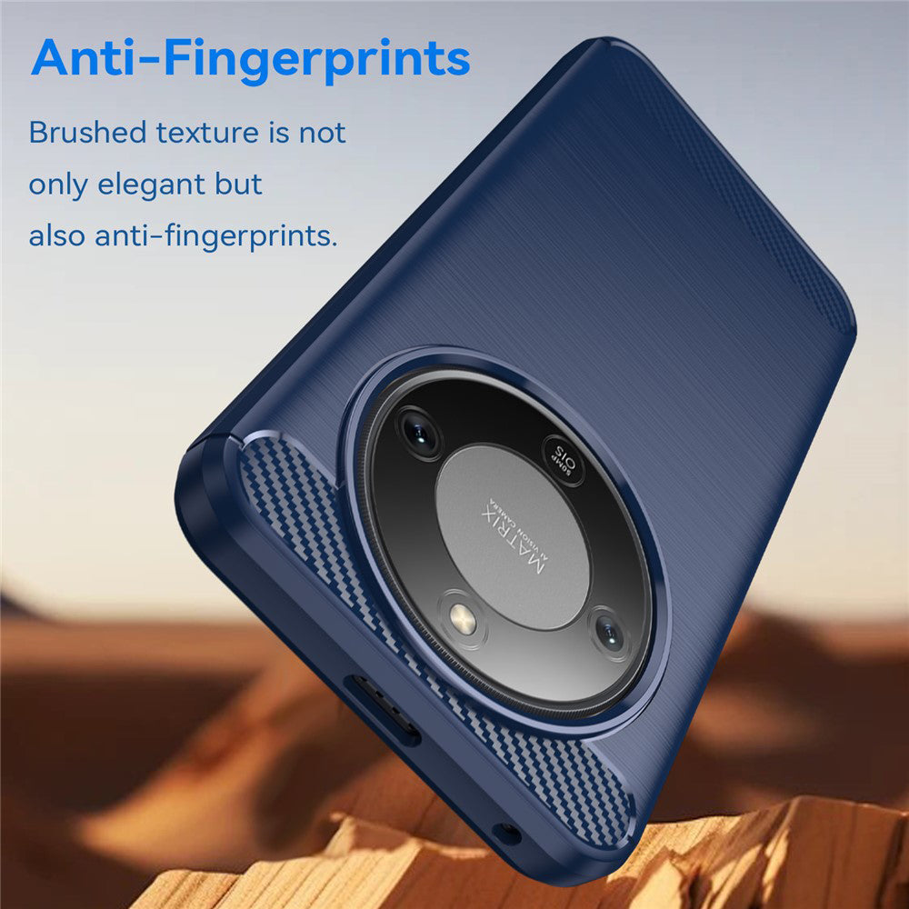 Case for Honor Magic8 Lite, Techsuit, Carbon, Blue