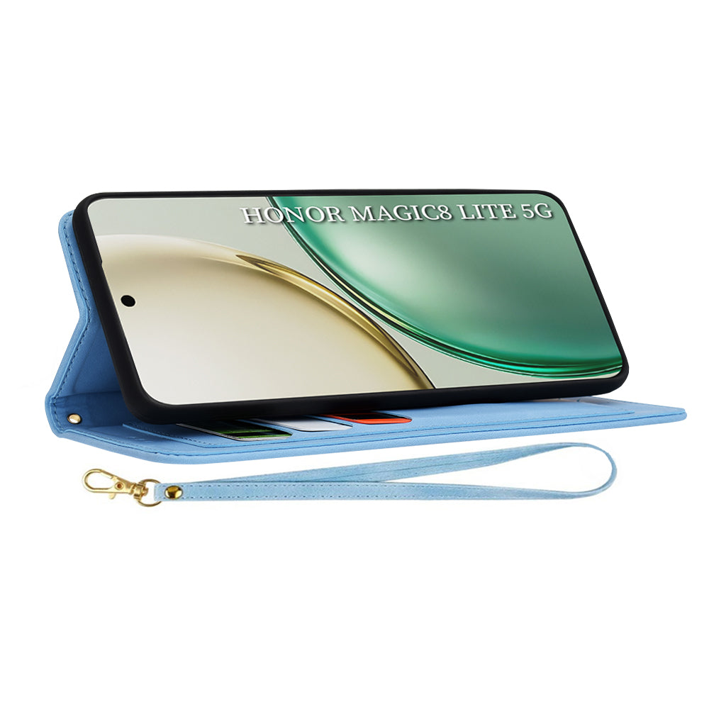 Custodia per Honor Magic8 Lite, Techsuit, FlipCraft, Blu