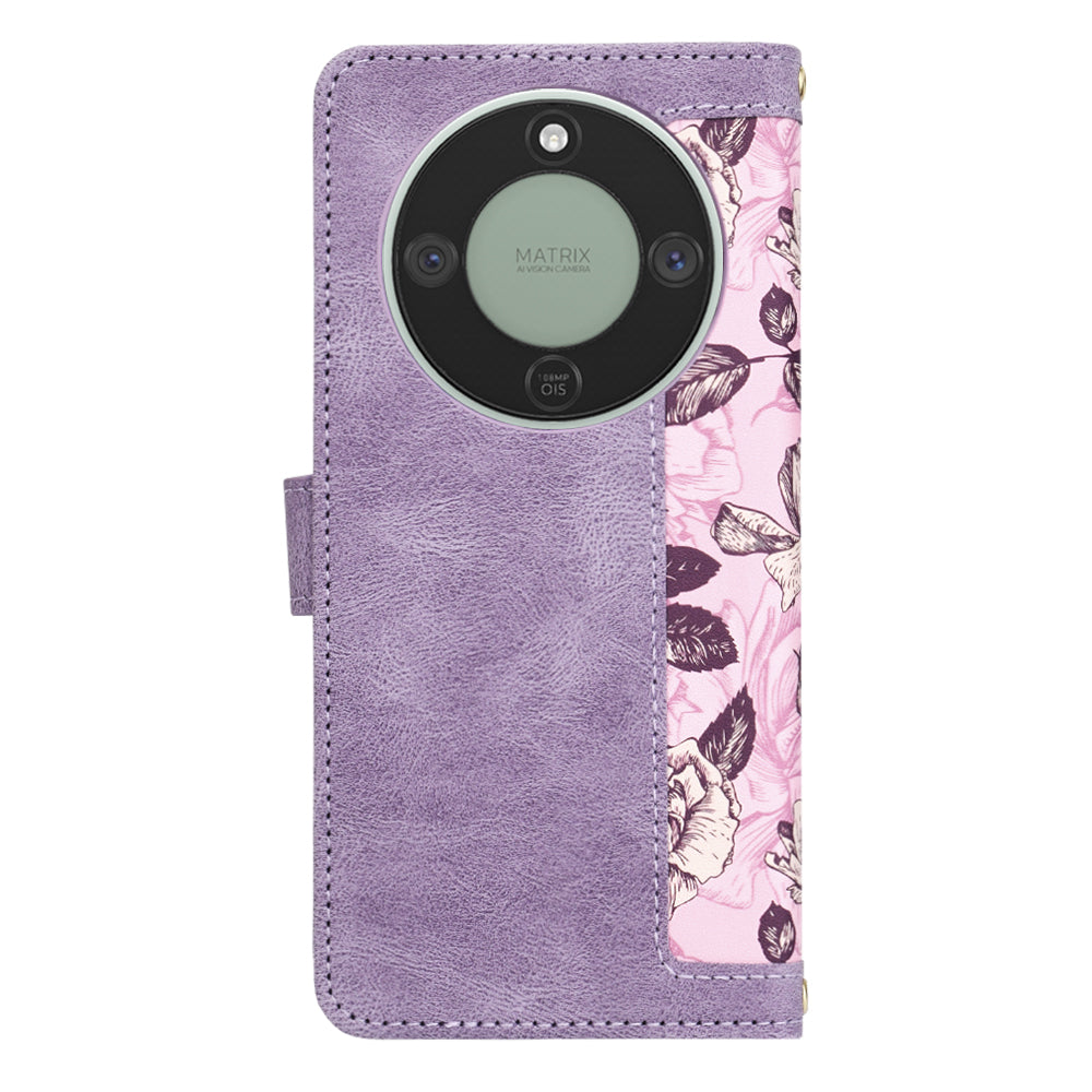 Étui pour Honor Magic8 Lite, Techsuit, FlipCraft, Violet