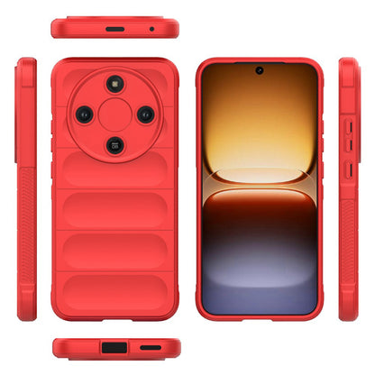 Étui pour Honor Magic8 Lite, Techsuit, Magic Shield, Rouge
