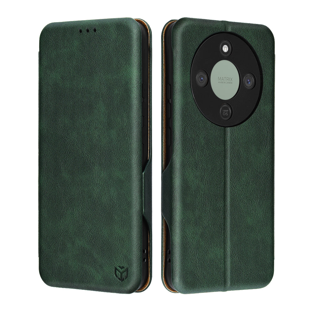 Housse pour Honor Magic8 Lite, Techsuit, Safe Wallet Plus, Vert.
