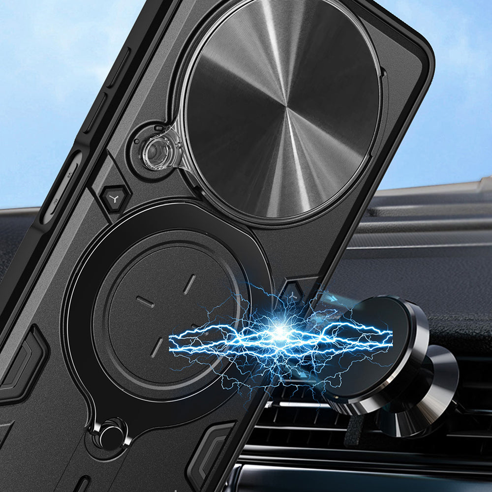 Étui pour Honor Magic8 Pro, Techsuit, CamGuard Pro, Rose Doré