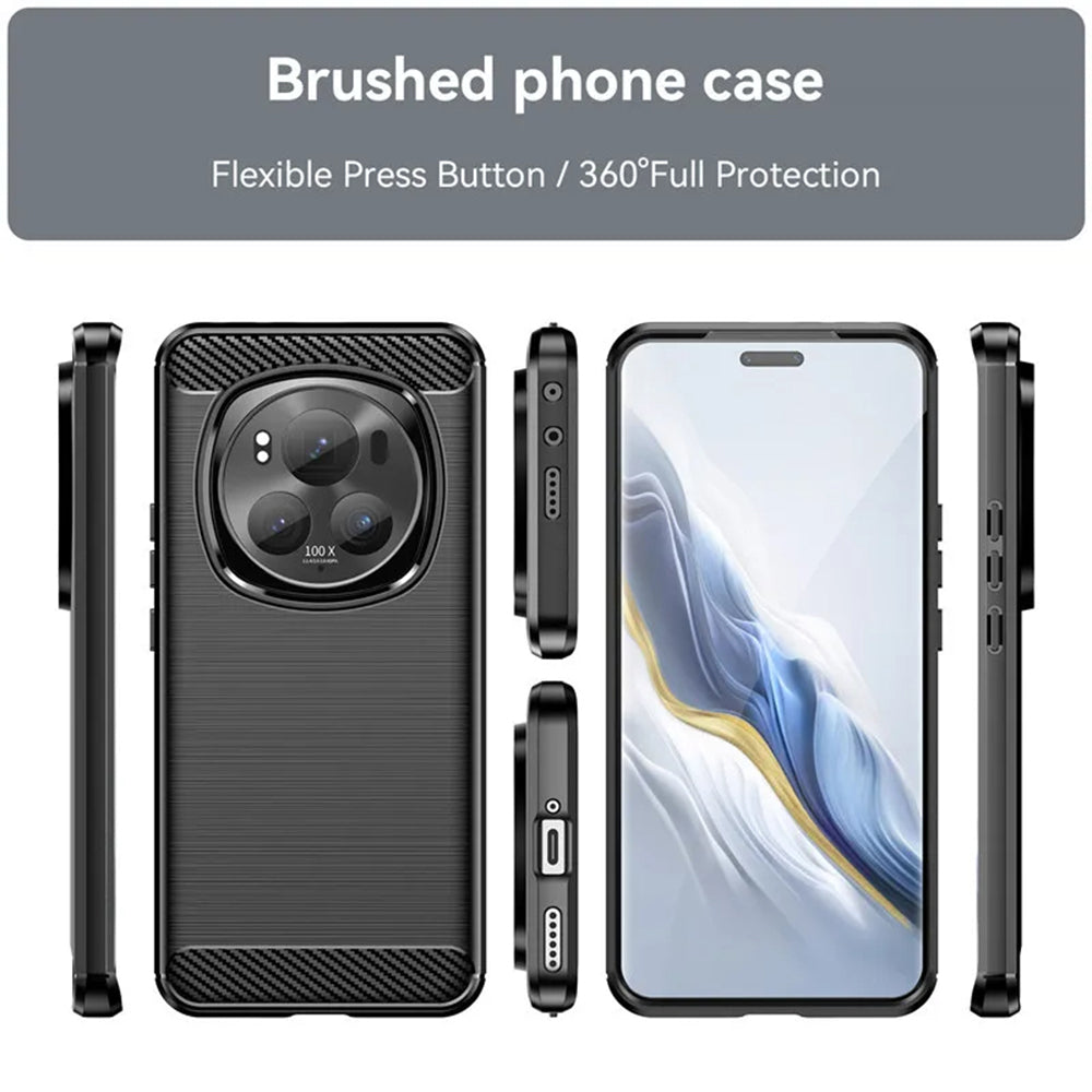 Hülle für Honor X5b, Techsuit, Carbon, Schwarz