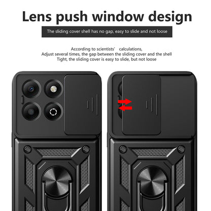 Custodia per Honor X6b, Techsuit, CamShield, Nera