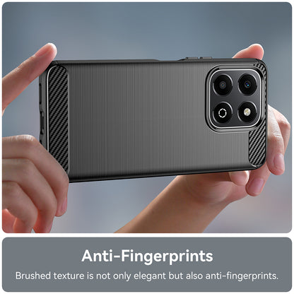 Hülle für Honor X6b, Techsuit, Carbon, Schwarz