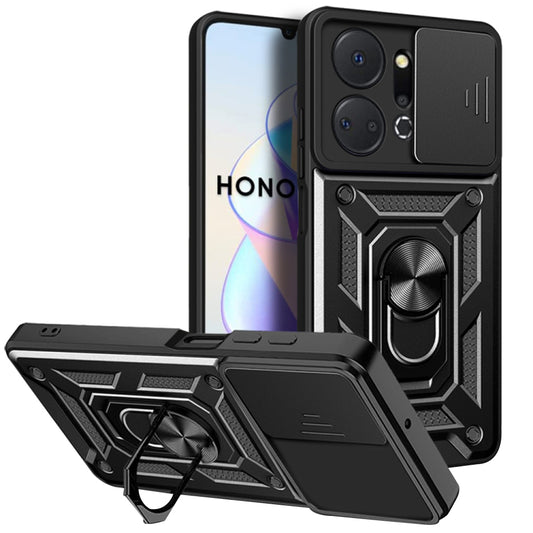 Custodia per Honor X7a, Techsuit, CamShield, Nera