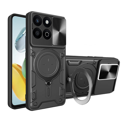 Custodia per Honor X7c / 200 Smart, Techsuit, CamGuard Pro, Nera