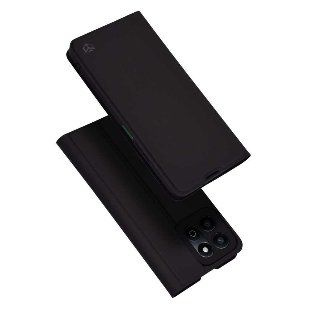 Custodia per Honor X7c / 200 Smart, Techsuit, Magskin Book, Nera