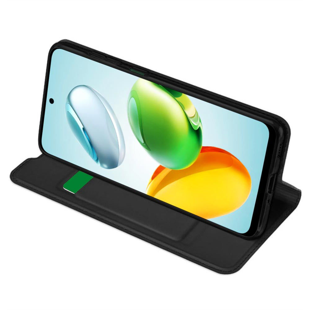 Custodia per Honor X7c / 200 Smart, Techsuit, Magskin Book, Nera