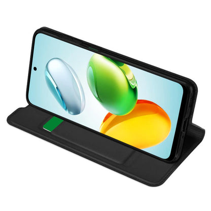 Custodia per Honor X7c / 200 Smart, Techsuit, Magskin Book, Nera