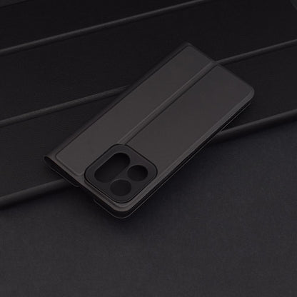 Custodia per Honor X7c / 200 Smart, Techsuit, Magskin Book, Nera