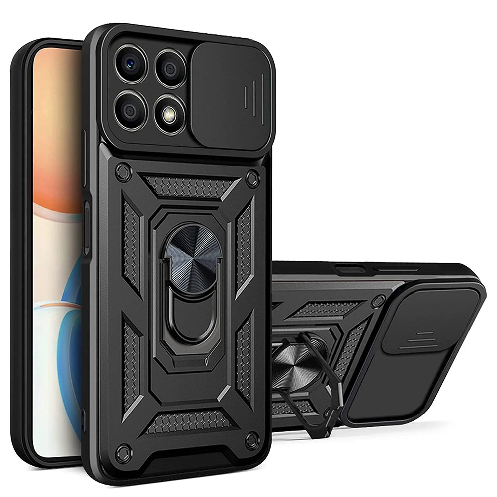 Hülle für Honor X8a, Techsuit, CamShield, Schwarz