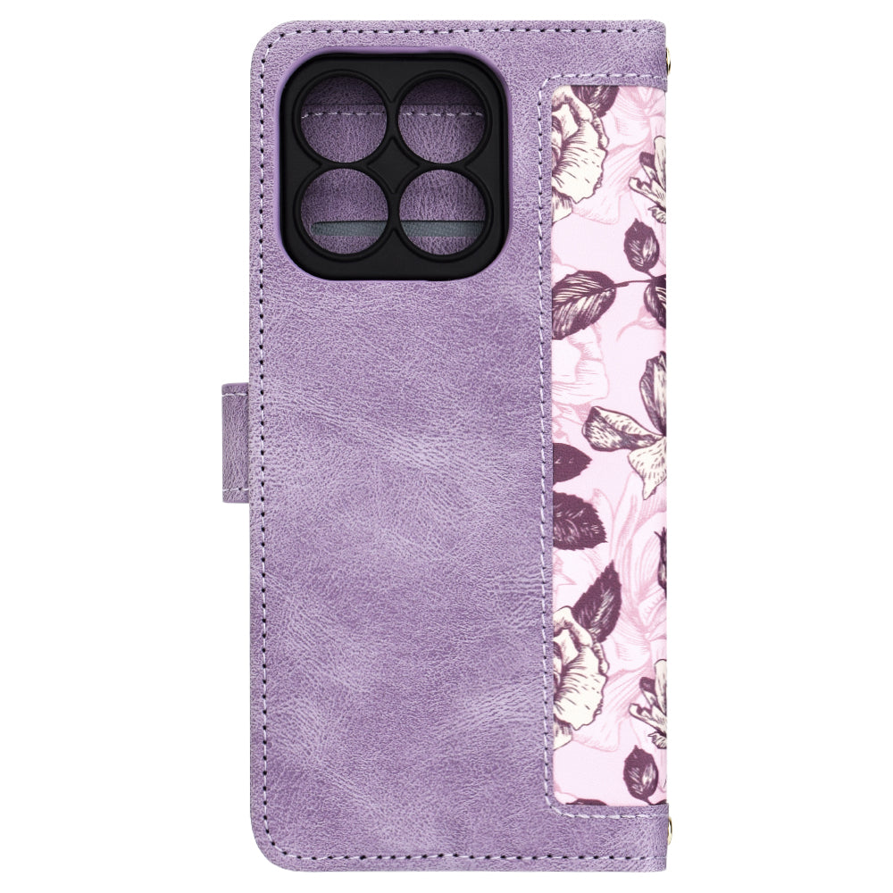 Custodia per Honor X8b, Techsuit, FlipCraft, Viola