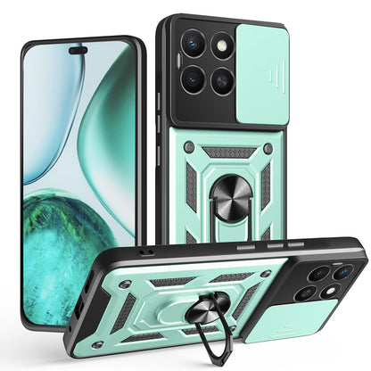 Coque pour Honor X8c, Techsuit, CamShield, Vert