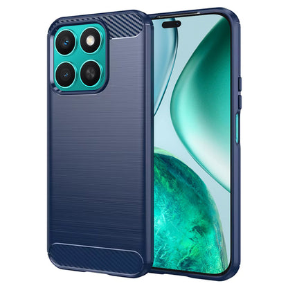 Coque pour Honor X8c, Techsuit, Carbone, Bleue