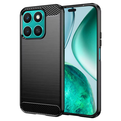 Custodia per Honor X8c, Techsuit, Carbonio, Nera