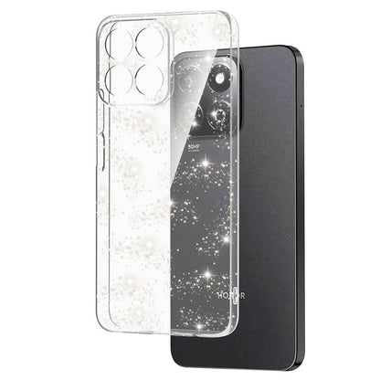 Case for Honor X8c, Techsuit, SparkleSkin, Transparent
