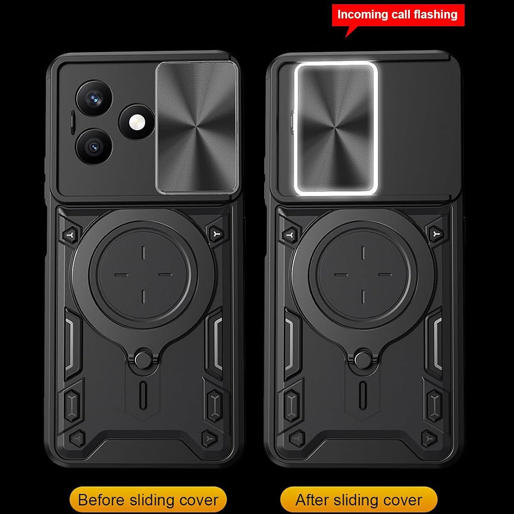 Custodia per Honor X8d, Techsuit, CamGuard Pro, Nera