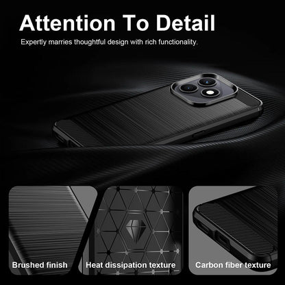 Custodia per Honor X8d, Techsuit, Carbonio, Nera