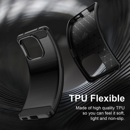 Custodia per Honor X8d, Techsuit, Carbonio, Nera