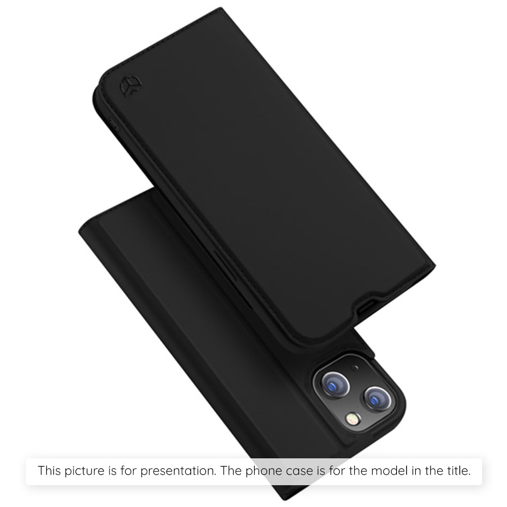 Custodia per Honor X8d, Techsuit, Magskin Book, Nera
