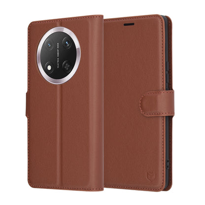 Custodia per Honor X9c / Magic7 Lite, Techsuit, Leather Folio, Marrone