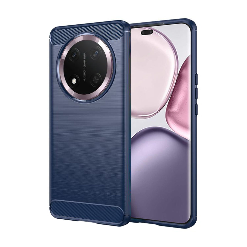 Coque pour Honor X9c / Magic7 Lite, Techsuit, Carbone, Bleue