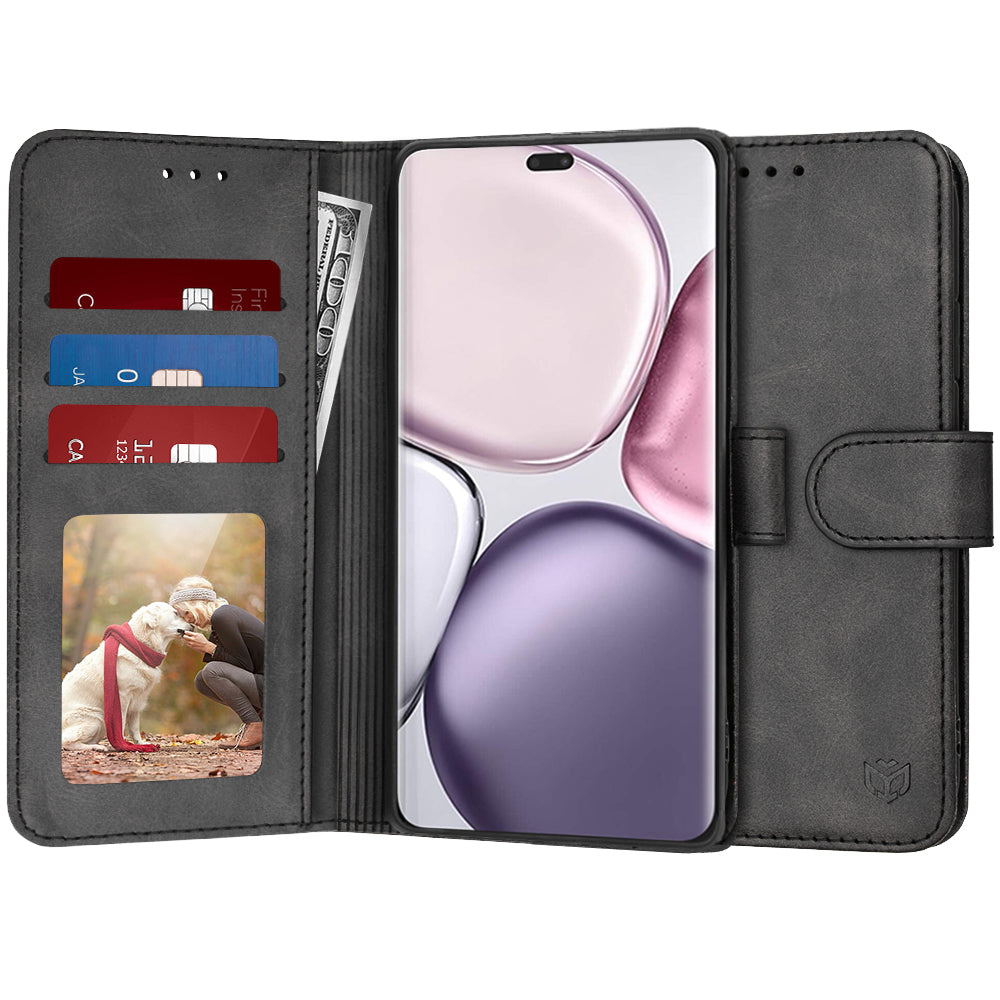 Hülle für Honor X9c / Magic7 Lite, Techsuit, Diary Book, Schwarz