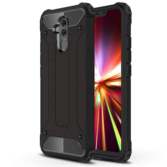 Custodia per Huawei Mate 20 Lite, Techsuit, Hybrid Armor, Nera