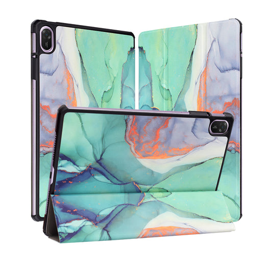 Custodia per Huawei MatePad 11.5 (2025), Techsuit, FoldPro Green Time, Multicolore