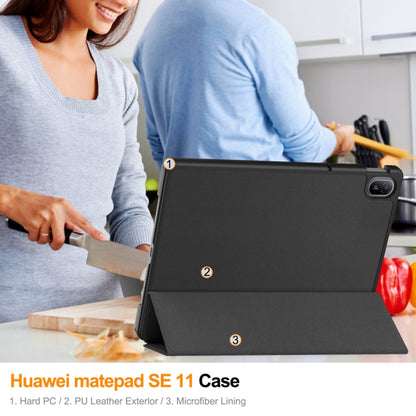Custodia per Huawei MatePad SE 11, Techsuit, FoldPro, Nera